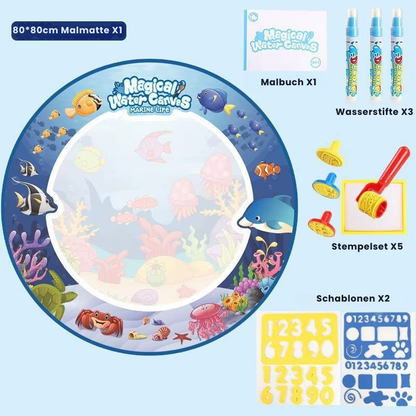 AquaMagic Malmatte - Magische Wasser-Malmatte für Kinder