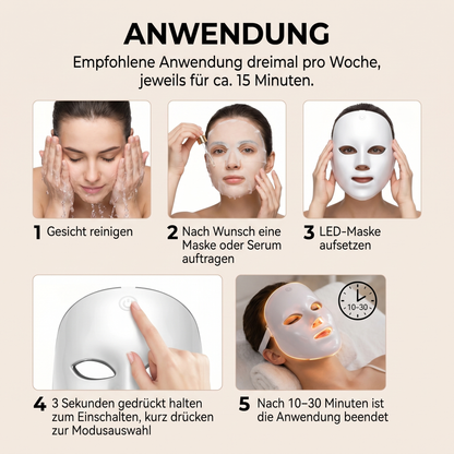 DermaGlow Pro - 7-Farben-LED Gesichtsmaske