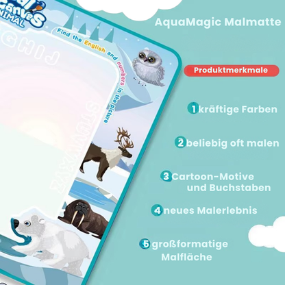 AquaMagic Malmatte - Magische Wasser-Malmatte für Kinder
