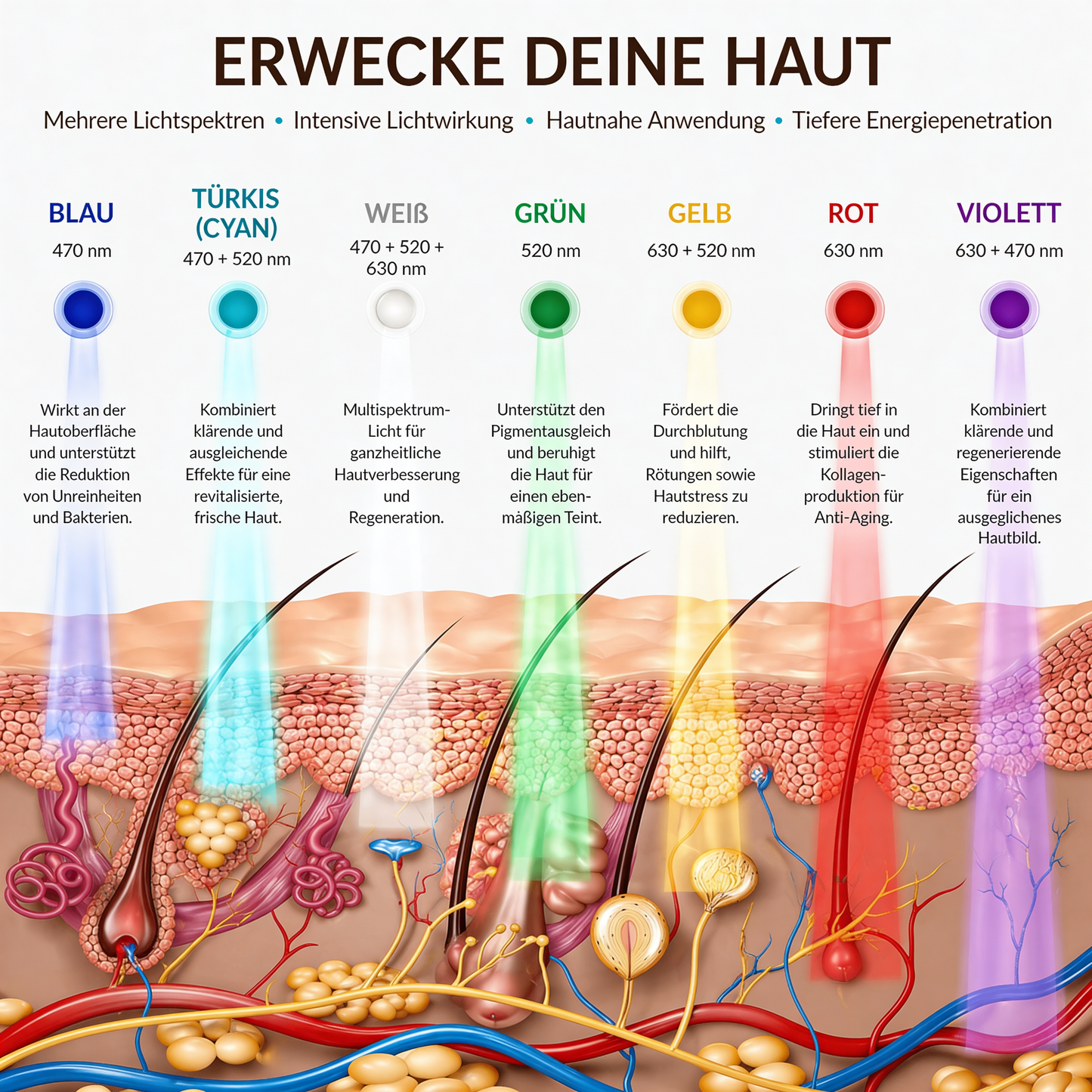 DermaGlow Pro - 7-Farben-LED Gesichtsmaske