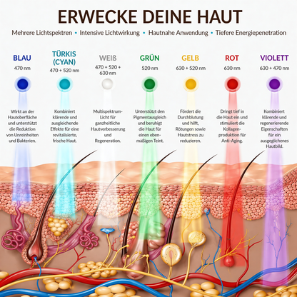 DermaGlow Pro - 7-Farben-LED Gesichtsmaske