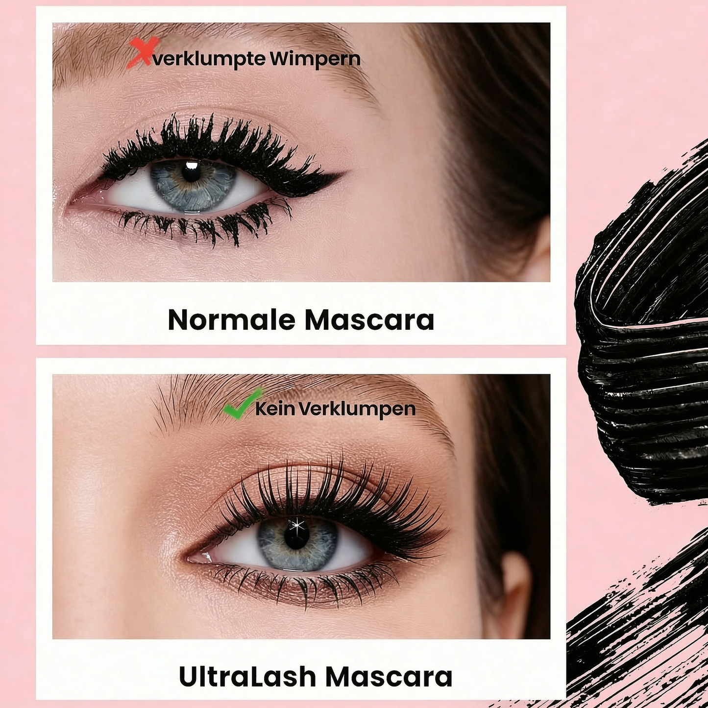 UltraLash Mascara – Verlängernde Seidenfaser Mascara mit Stahlbürste